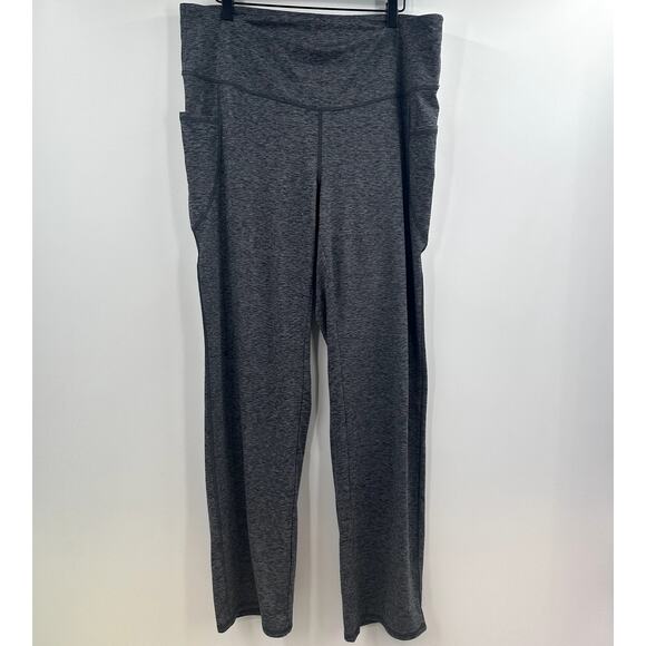 J. Jill Pull on Heathered Grey Stretch Wide Leg Pant Size Extra Large - Picture 1 of 7